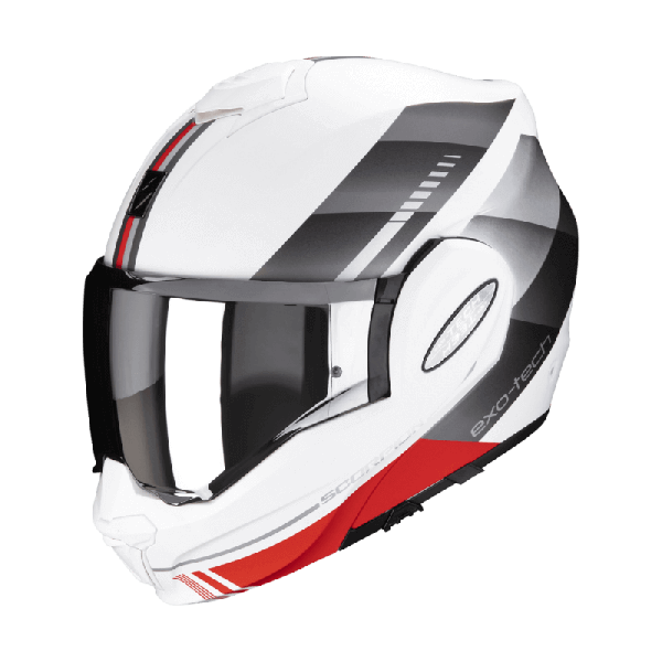 Scorpion EXO-TECH EVO GENRE Matt White-Silver-Red